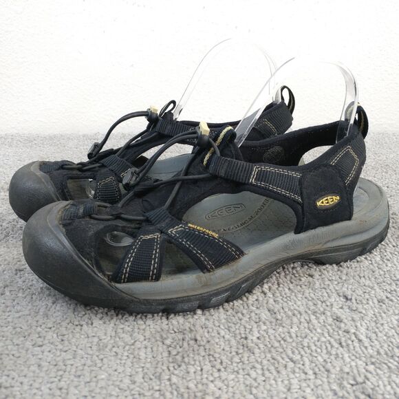 Keen Venice H2 Sandals Womens Size 10 Shoes Black Hiking Waterproof Slingback - Picture 1 of 12